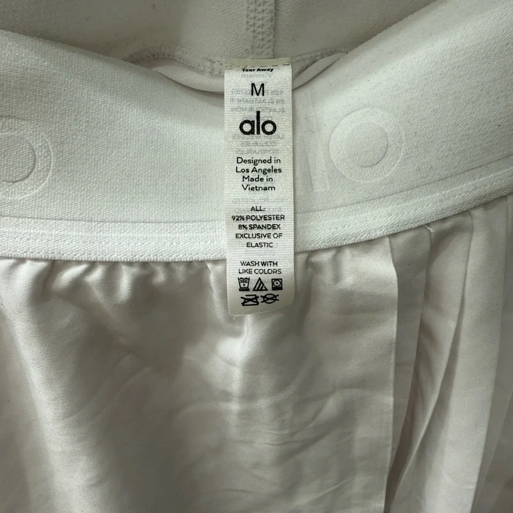 ALO Yoga Asymmetrical White Skirt